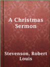 Imagen de portada para A Christmas Sermon